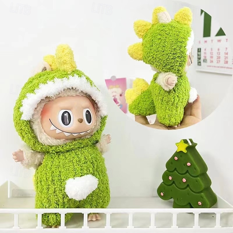 Clothes ForLabubu Outfit, Dinosaur Clothes ForLabubu Doll Personality Adorable Dolls Clothes Accessories (No Doll)
