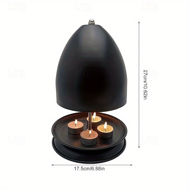 4-6 Warm Candles Multifunctional Outdoor Tea Wax Heater with Hand Warmer and Candle Holder4