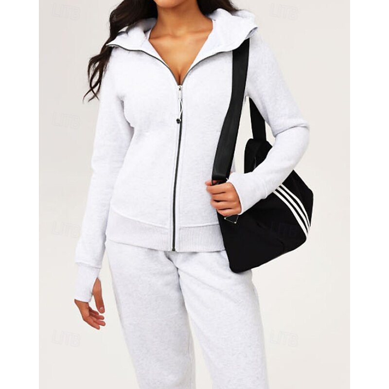 Women's Running Jacket Windproof Warm Finger Coats Long Sleeve Sports Solid Color Jacket For Pilates Running Fitness Activewear2