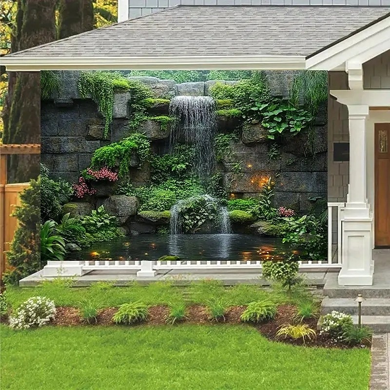 Landscape Plants Hanging Tapestry Wall Art Large Tapestry Mural Decor Photograph Backdrop Blanket Curtain Home Bedroom Living Room Decoration3