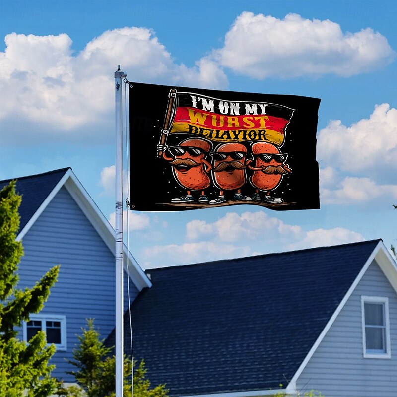 Oktoberfest Single sided Outdoor Indoor with Grommets Flag House Yard Garden Decorations Holiday Banner Sign4