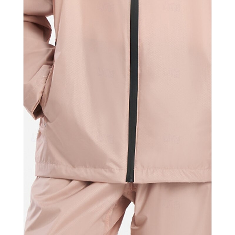 Men's Women's Outdoor Jacket Hiking Jacket rain coat Outdoor Waterproof Windproof Quick Dry Lightweight Hiking Outfits Hiking Clothes Autumn / Fall Jacket Running Camping / Hiking / Caving Solid Color3