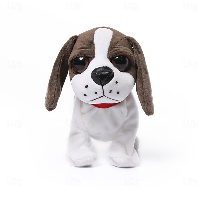Interactive Electronic Plush Toy -s Animated Sound Control Electronic Pet Robot Dog Toys Gifts for Boys & Girls Kids Birthday Christmas
