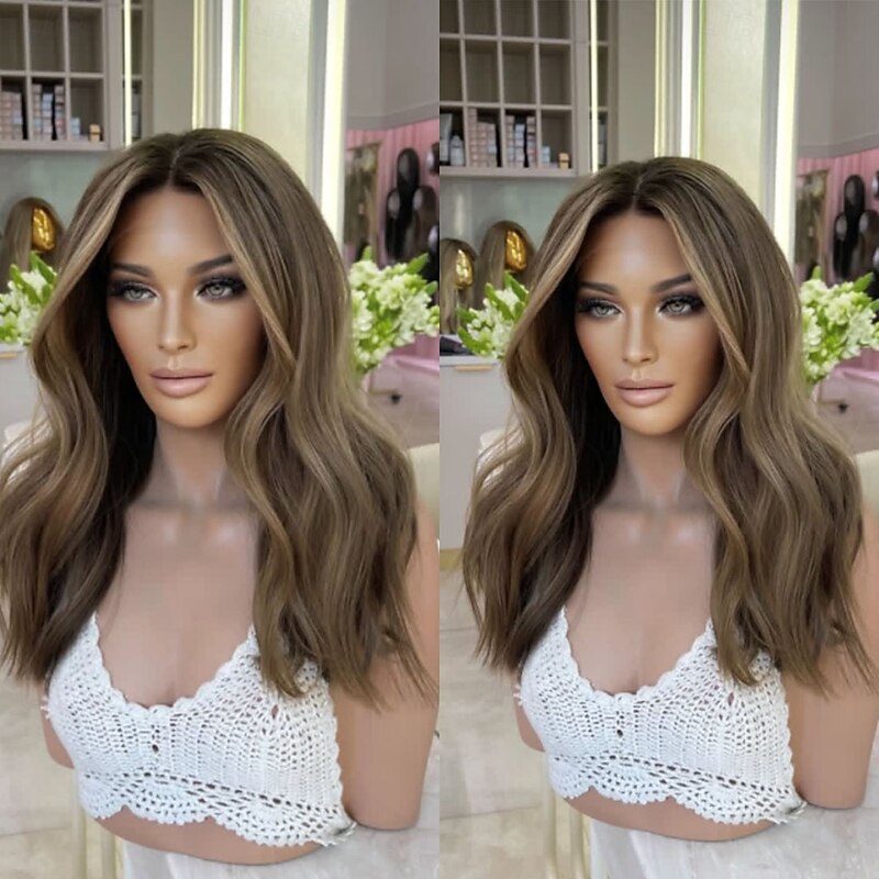 Vietnamese Remy Human Hair 5x5 Lace Closure Glueless Wig  Highlighted Short Bob 13x4 Lace Front Wig Hair Wavy Blonde Colored Wig with Baby Hair  Pre-Plucked For Women4