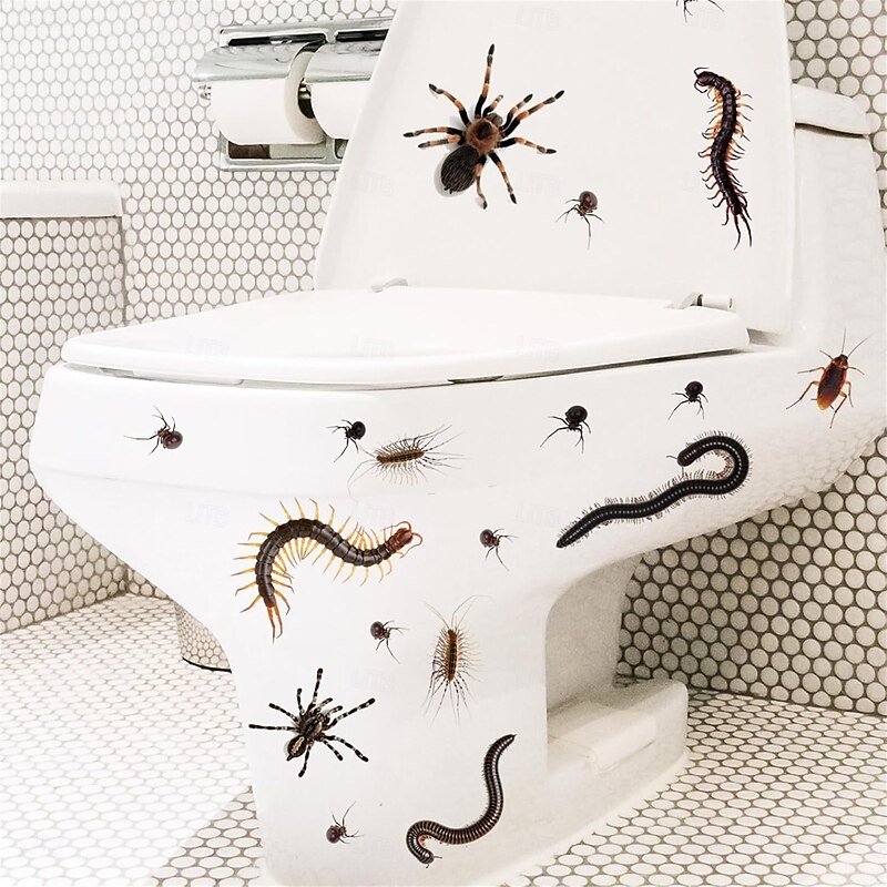 Scary Insect Wall Stickers Prank Bug Decals, Cockroach Fly Ant Centipede Scorpion Horror Stickers for Home Halloween Party Decoration and Gag Gifts4