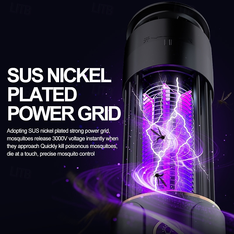 Mosquito Killer Lamp Insect Fly Trap Camping Lantern USB Timing Electric Mosquito Swatter Outdoor Insect Killer Repellent3