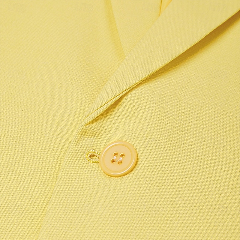 Men's Beach Wedding Linen Suits Pink Sky Blue Solid Colored Standard Fit 2 Piece Single Breasted One-button4