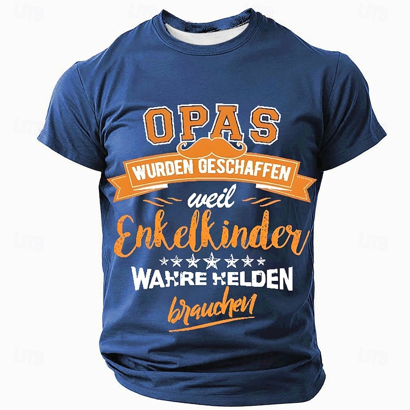 Men's Grandpa Graphic T-Shirt - Grandchildren's True Heroes Family Gift2