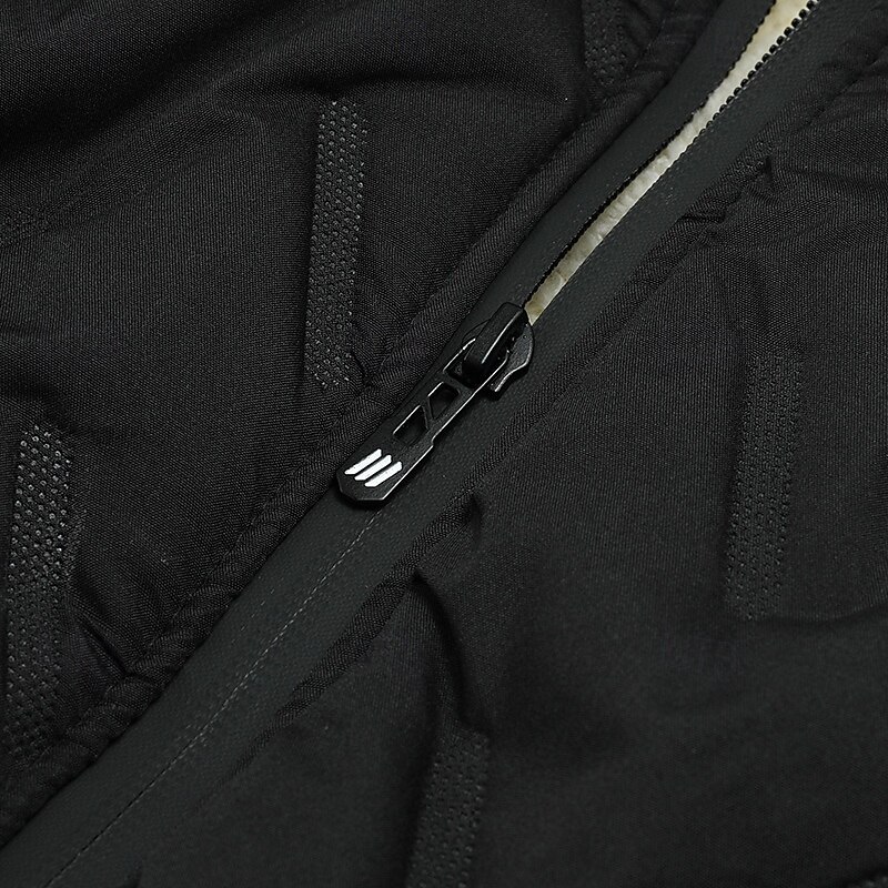 Men's Quilted Puffer Jacket Winter Jacket Hiking Fleece Jacket Winter Outdoor Thermal Windproof Fleece Jackets Black Grey4