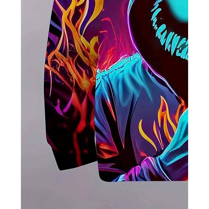 Boys' 3D Graphic Ghost Hoodie & Sweatpants Set Sports Suit Tracksuits Long Sleeve Spring Fall Daily Basic Casual Kids 4-12 Years Hooded Outdoor Vacation Sports Tailored Fit3