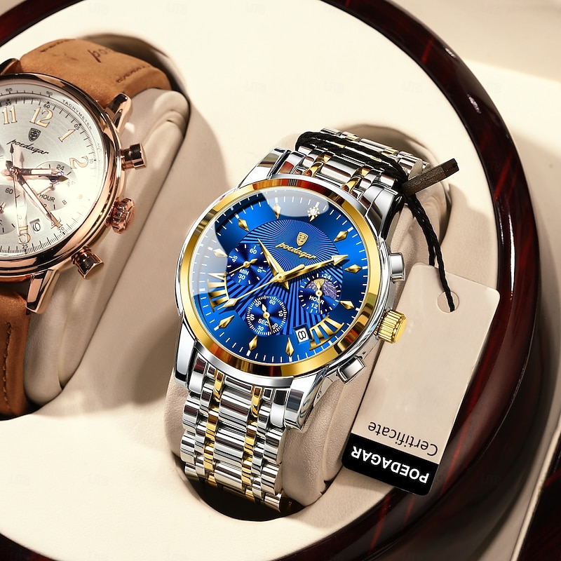 813 Men's Multi functional New Watch Men's Night Light Watch Waterproof Fashion Quartz Men's Watch3