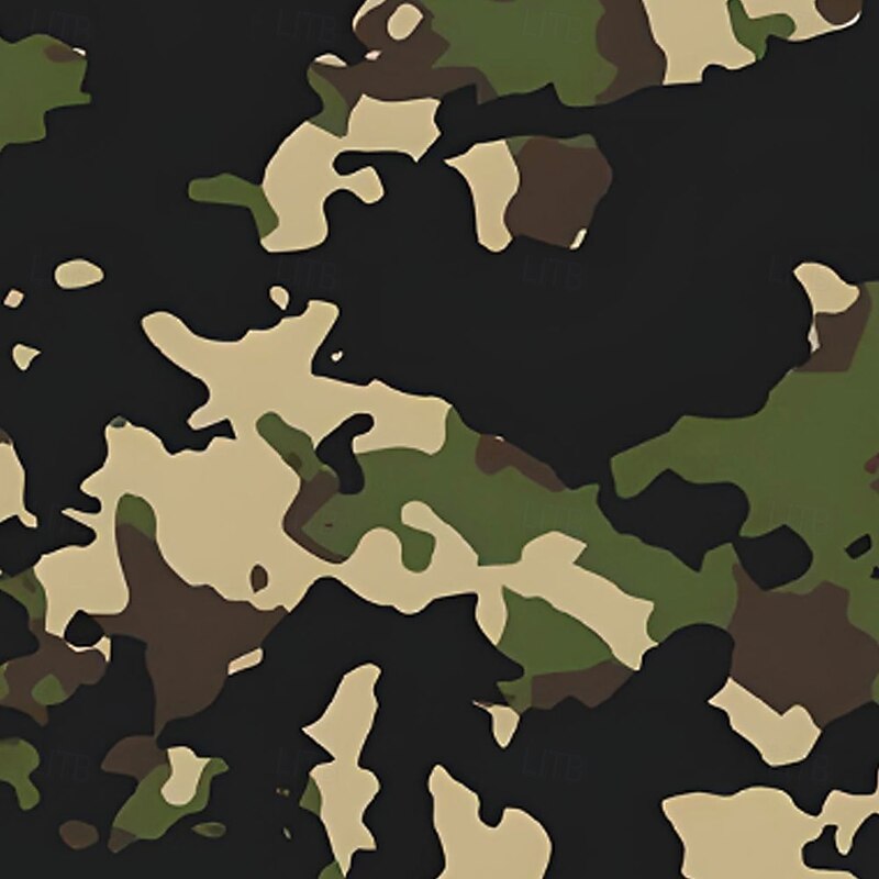 Men's Camouflage Shirt Western Shirt Cowboy Shirt Sleeveless Western Style Outdoor Work Causal Summer Spring Turndown 3D Print Button Up Shirts Black Army Green Blue2