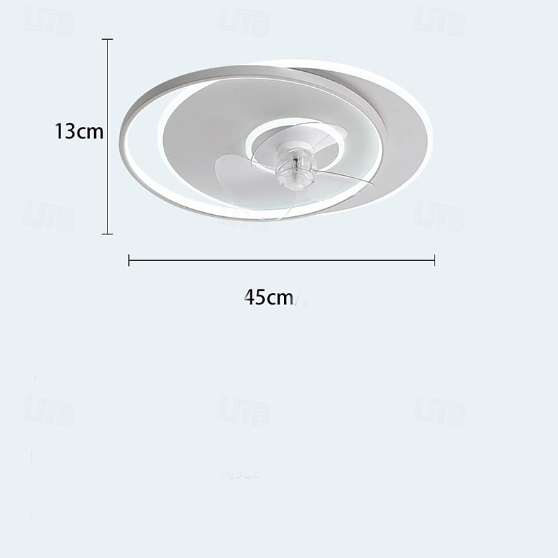 New Modern Minimalist Ultra-Thin Ceiling Fan Light LED Integrated, Ideal for Bedroom & Study3