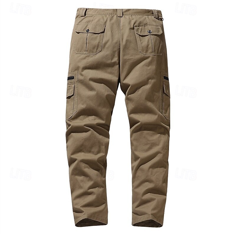 Men's Cargo Pants Hiking Pants Trousers Hiking Trousers Outdoor Regular Fit Waterproof Windproof Quick Dry Lightweight Pants / Trousers Zipper Pocket Black Yellow Cotton Camping / Hiking Golf Running