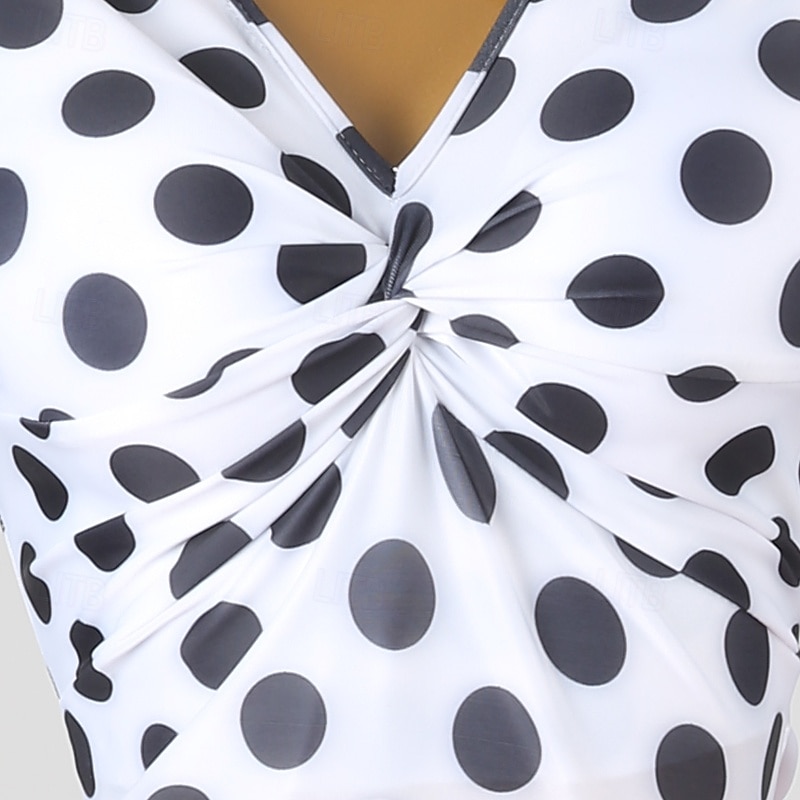 Latin Dance Dress Splicing Women's Performance Daily Wear Sleeveless Spandex3