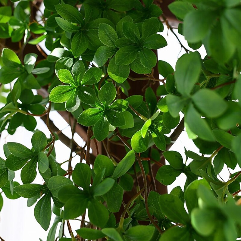 Artificial Hanging Plant 90CM (35.4 Inches) Fake Greenery Vines, Plastic Leaf Garland for Home Decor, Faux Trailing Plant for Pipe Cover, Living Room Decoration4