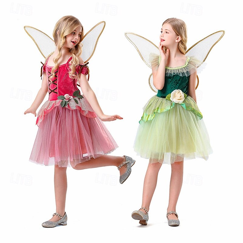 Elf Halloween Masquerade Halloween Kid's Girls' Halloween Carnival Children's Day Carnival Halloween Easy Halloween Costumes Dress Up