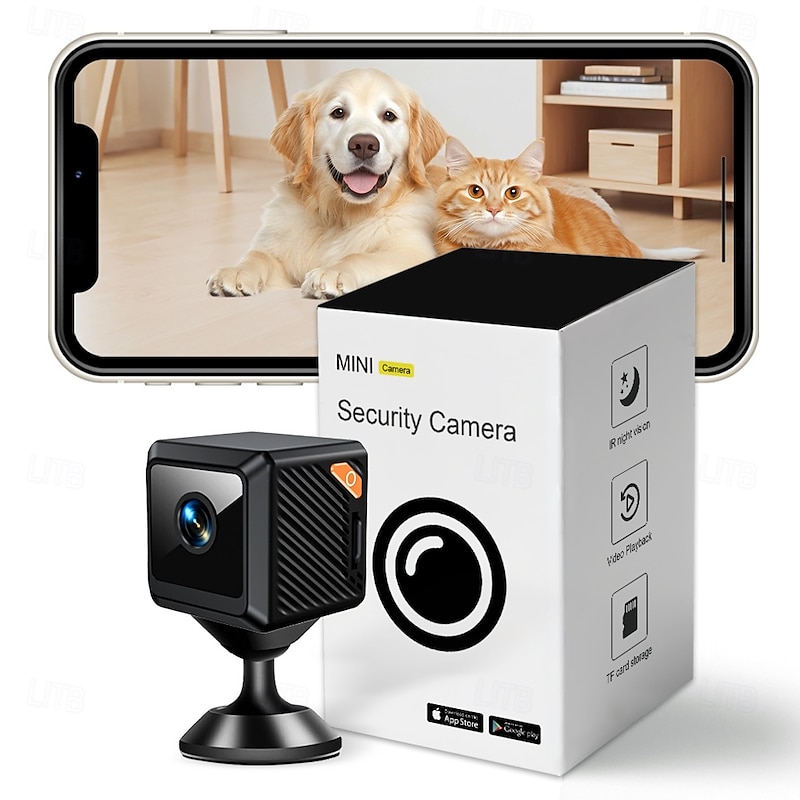 Wireless Surveillance Camera - Two-way Voice Calls Motion Detection Built-in Ap Hotspot No Internet Viewing Required Real-time Home Family And Pet Safety Monitoring
