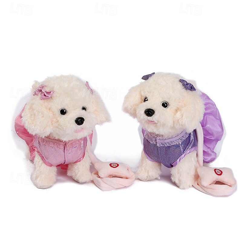 Remote Control Robot Dog Electronic Plush Puppy Dog Toy Interactive Toys Walks Singing Stuffed Animal Gift for Girl and Boy Age 3-6 Year Old4