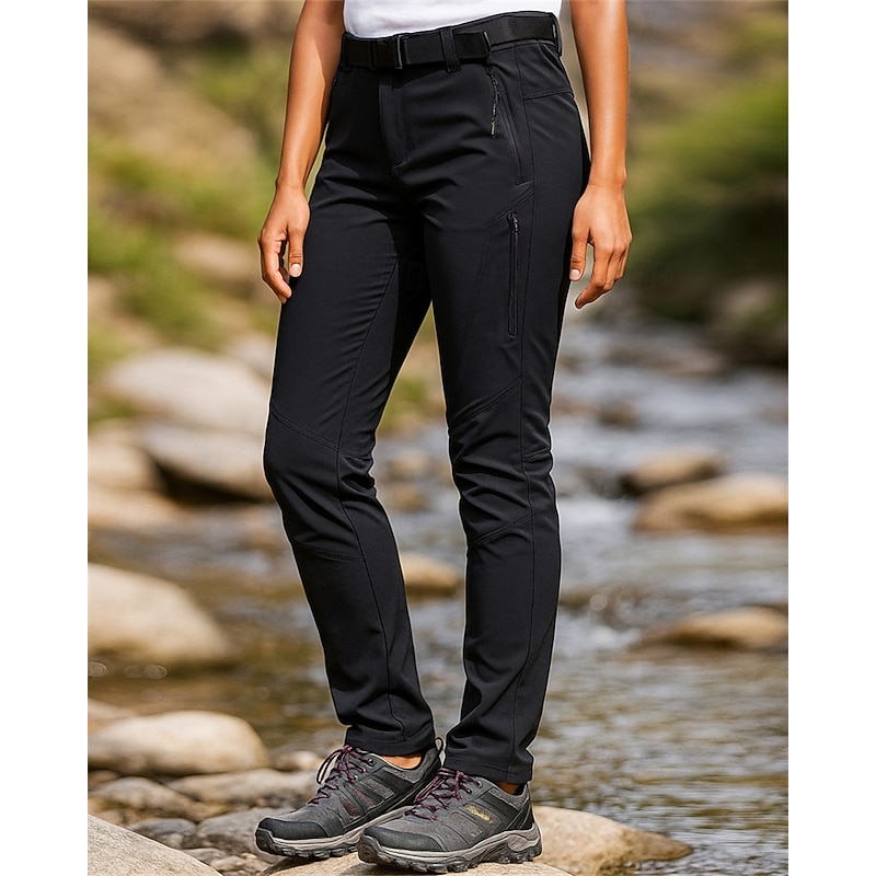 Women's Hiking Pants Trousers Hiking Trousers Outdoor Regular Fit Waterproof Quick Dry Lightweight Breathable Pants / Trousers Pocket Black Purple Camping / Hiking Golf Running S M L XL3