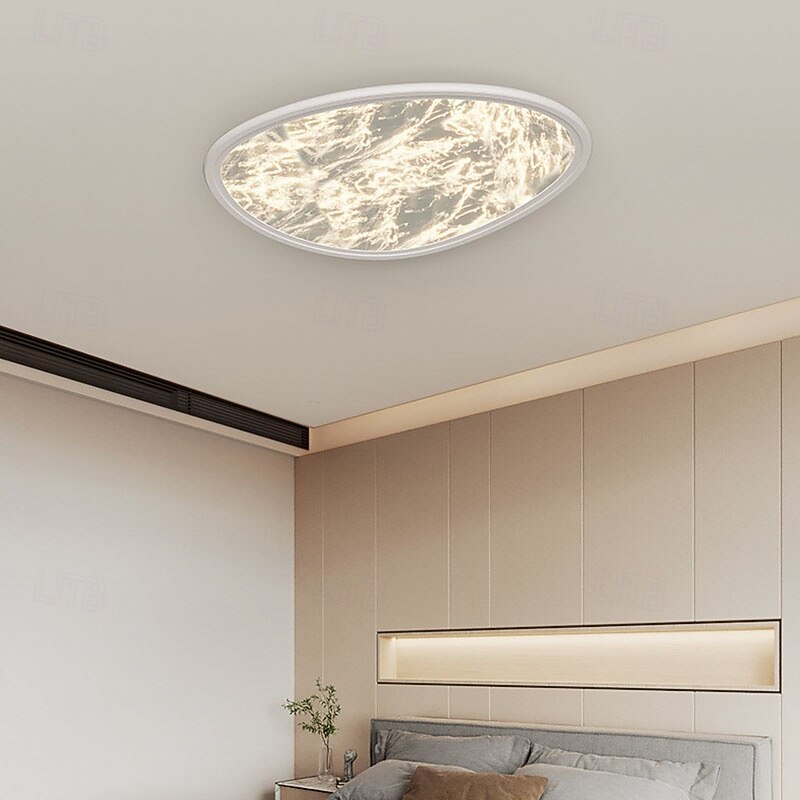 Italian Style Cloud Effect Ceiling Light, Modern Minimalist & Eye-Caring for Master Bedroom4