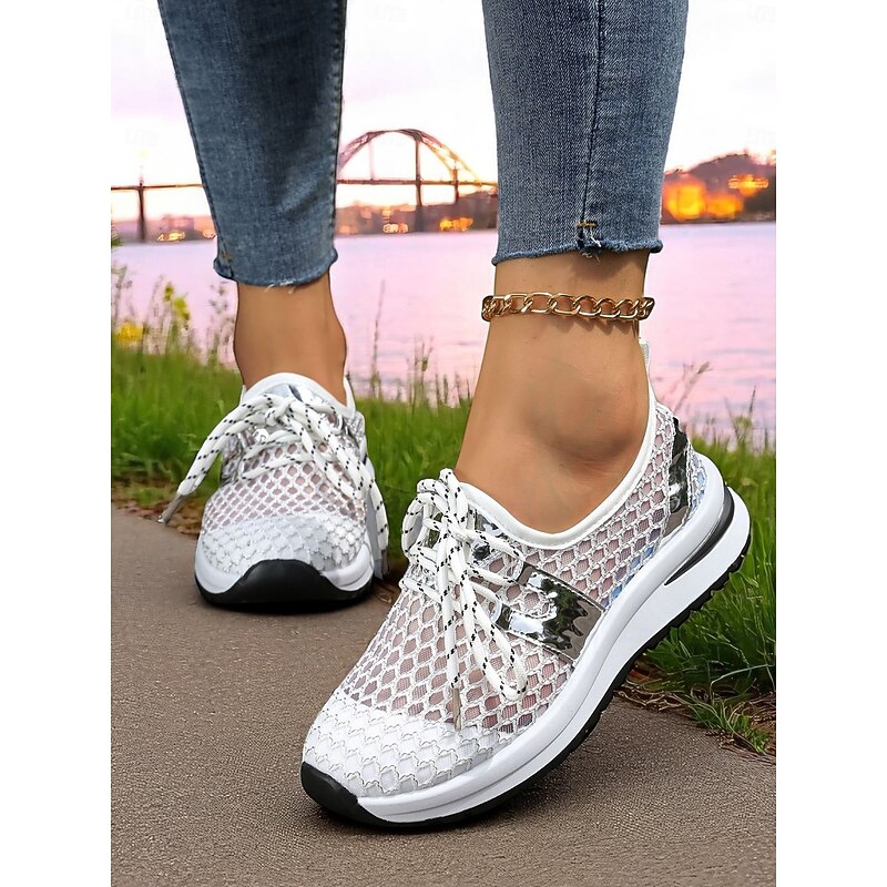 Women's Mesh Athletic Sneakers – Breathable Lightweight Running Shoes for Sports, Walking and City Adventures2