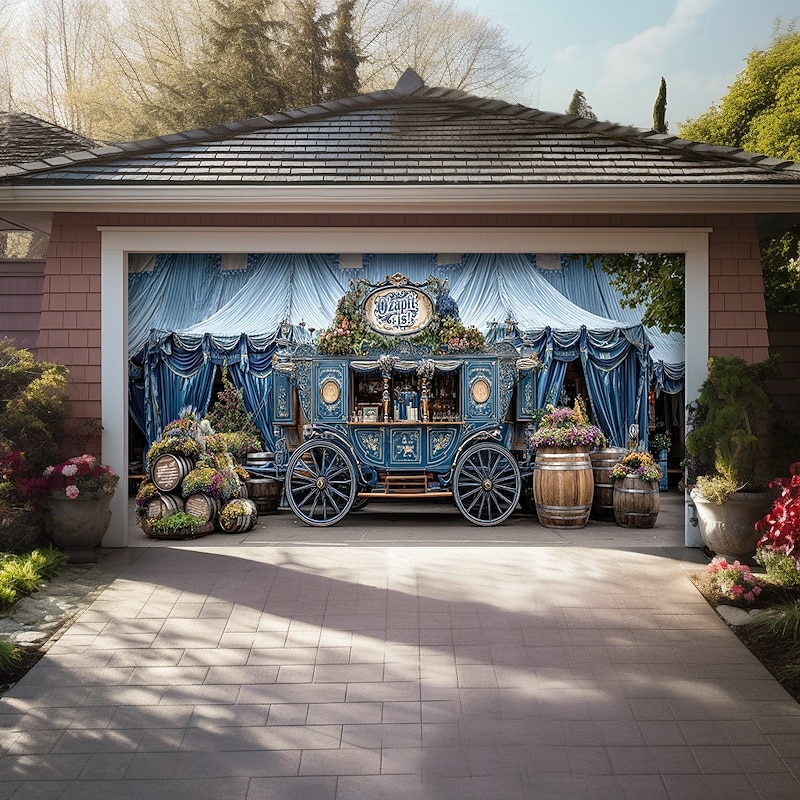 Oktoberfest Outdoor Garage Door Cover Banner Beautiful Large Backdrop Decoration for Outdoor Garage Door Home Wall Decorations Event Party Parade4