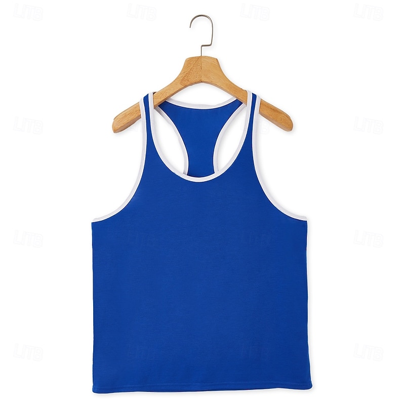 Men's Tank Top Vest Undershirt Sleeveless Shirt Sleeveless Deep V Scoop Neck Summer Plain Fashion Sporty Classic Street Casual Sports Black White Red Top Tee for Men2