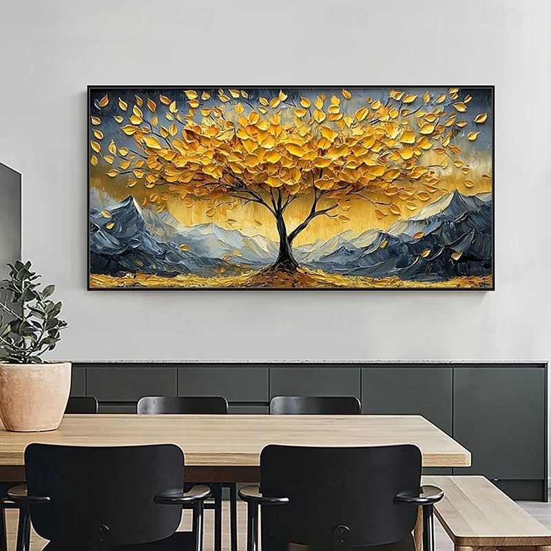 Mintura Handmade 3D Tree Landscape Oil Paintings On Canvas Wall Art Decoration Modern Abstract Picture For Home Decor Rolled Frameless Unstretched Painting4