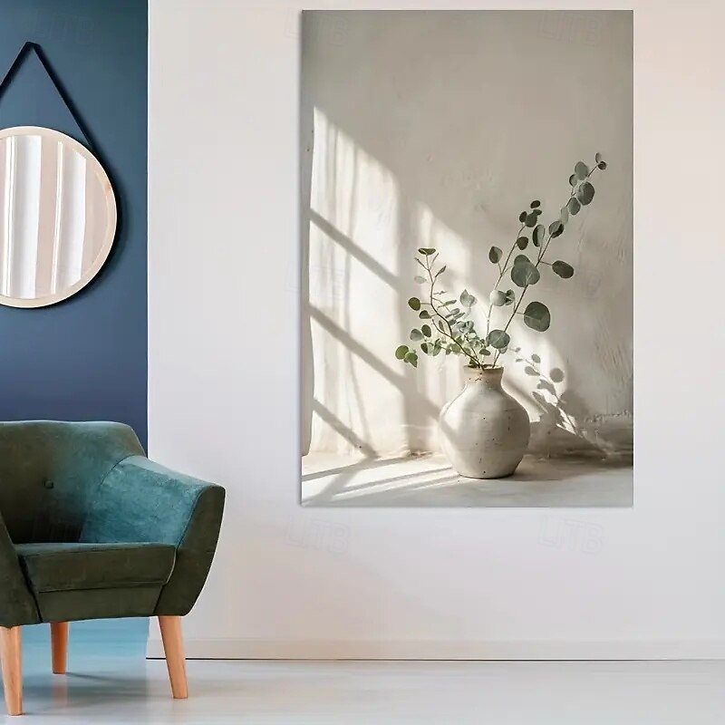 1 Piece Modern Frameless Vase With Floral Art Modern Poster Suitable For Living Room And Bedroom Decoration No Electricity Or Feathers Required Large Wall Art Print2