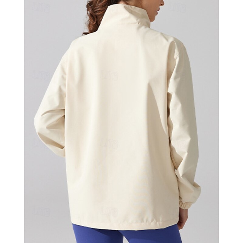 Women's Outdoor Jacket Hiking Jacket rain coat Outdoor Waterproof Sun Protection Windproof Quick Dry Hiking Outfits Hiking Clothes Autumn / Fall Jacket Running Camping / Hiking / Caving Solid Color3