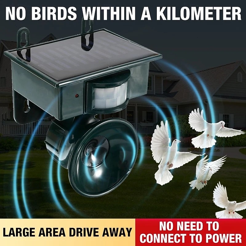 Solar Ultrasonic Bird Repellent Solar Pest Repeller Deer Repellent Cat Repellent Dog Repellent Mouse Repellent New Animal Repellent2