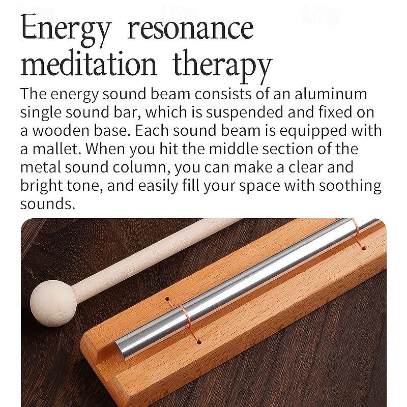 Healing equipment meditation wind chime energy sound set, suitable for meditation/ mindfulness/ yoga relaxation and soothing percussion instruments2
