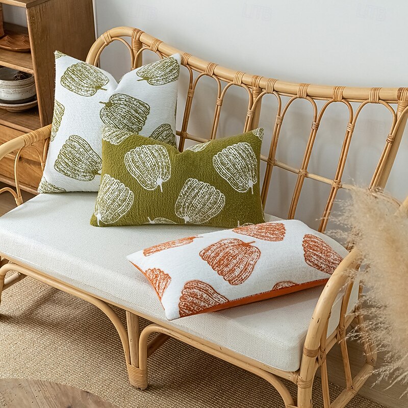 1 pcs Polyester Pillow Cover, Halloween Modern Rectangular Square Traditional Classic3