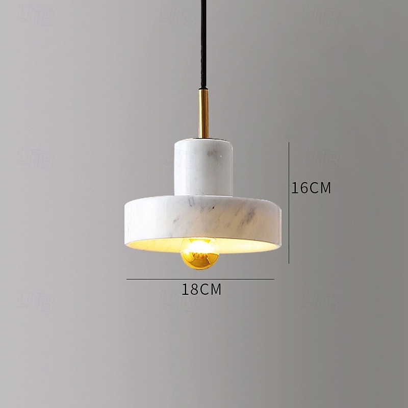 Nordic Bedside Cchandelier Modern Minimalist Bedroom Lamp Restaurant Art Lamp Bar Single Head Marble Copper Lighting4