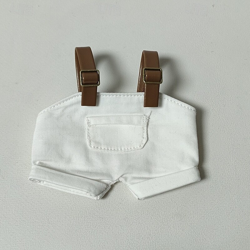 17cm Vinyl Doll Clothes (NO DOLL) Mini Overalls for Doll Cute Clothes for You Doll Dress up Unique Style4