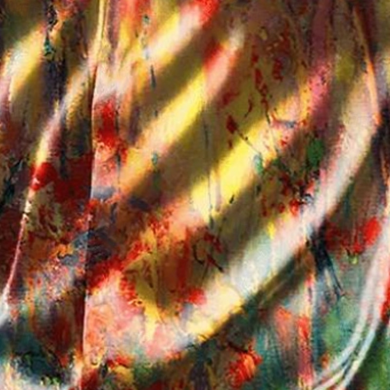 Men's Tie Dye Multi Color Satin Shirt Dress Shirt Button Up Shirt Long Sleeve Fashion Casual Vacation Holiday Summer Spring Fall Turndown Collared Shirts 3D Print Orange2