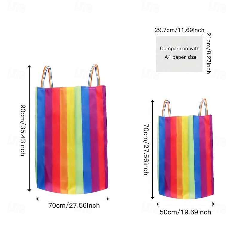 Rainbow Kangaroo Jump Bag - Colorful Outdoor Party Game Ideal for Team-Building Activities Adult Entertainment and Family Fun Party Entertainment  Playful Design  Durable Polyethylene3