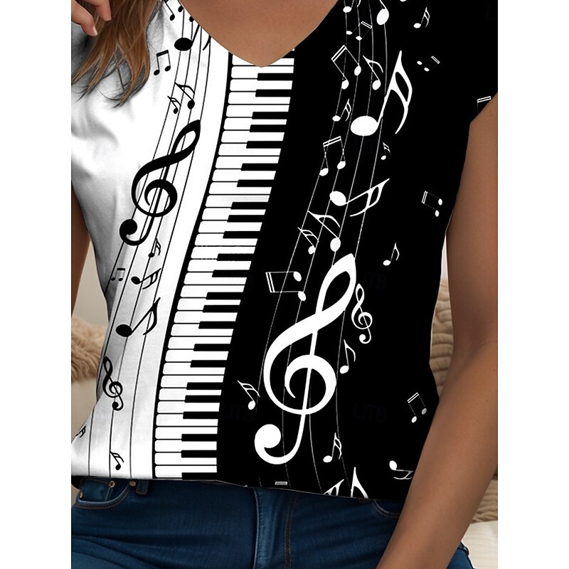 Women's Graphic Geometric Striped Camisole Tank Top Vintage Stylish Casual Sleeveless V Neck Regular Tops Daily Print Black and White White / Black White Summer3