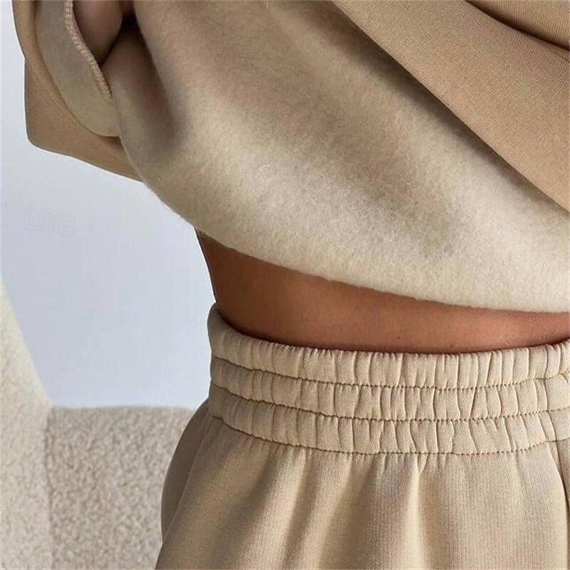 Women's Tracksuit Sweatsuit Activewear Set Pocket Solid Colored Clothing Suit Fall Black with White Black Gym Workout Sports Thermal Warm Windproof Soft Long Sleeve Sport Activewear Micro-elastic4