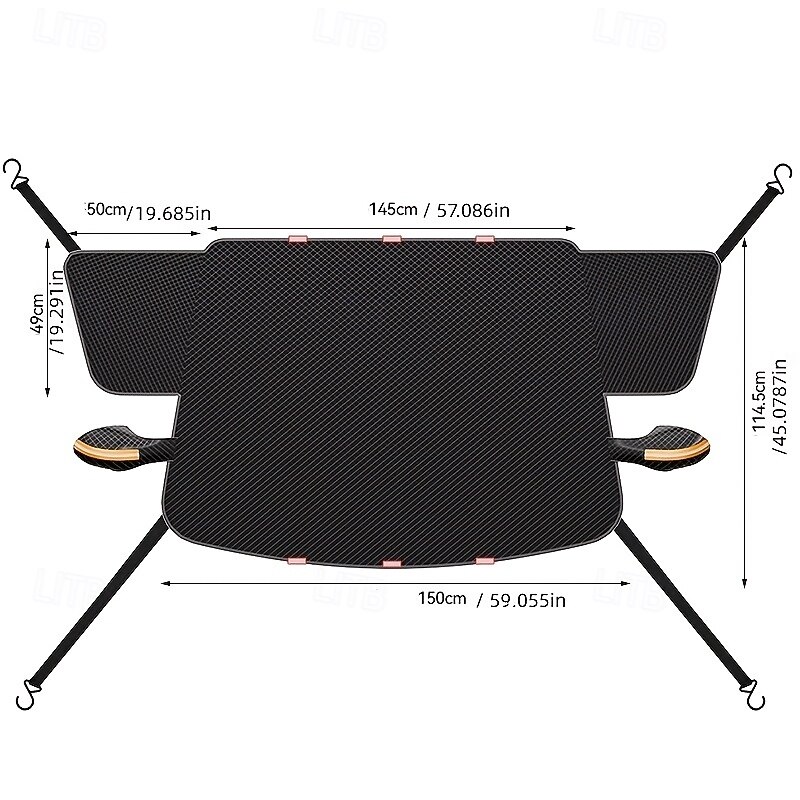 Summer Car Sunshade and Cooling Cover Universal Anti-Dust Snow Shield Heat Insulation Car Hood4