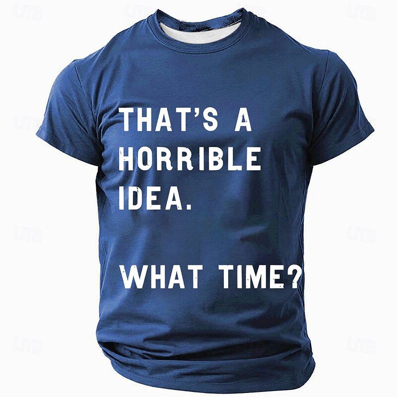 Men's Sarcastic Graphic T-Shirt: 