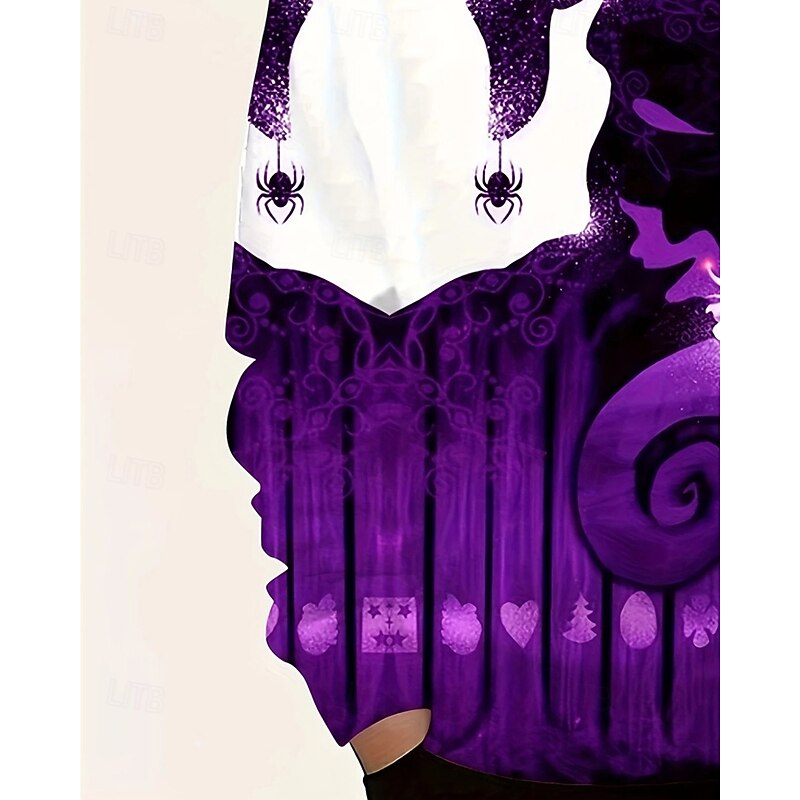 Boys' 3D Ghost Hoodie Long Sleeve Spring Fall Fashion Streetwear Kids 4-12 Years Hooded Outdoor Casual Daily Regular Fit4