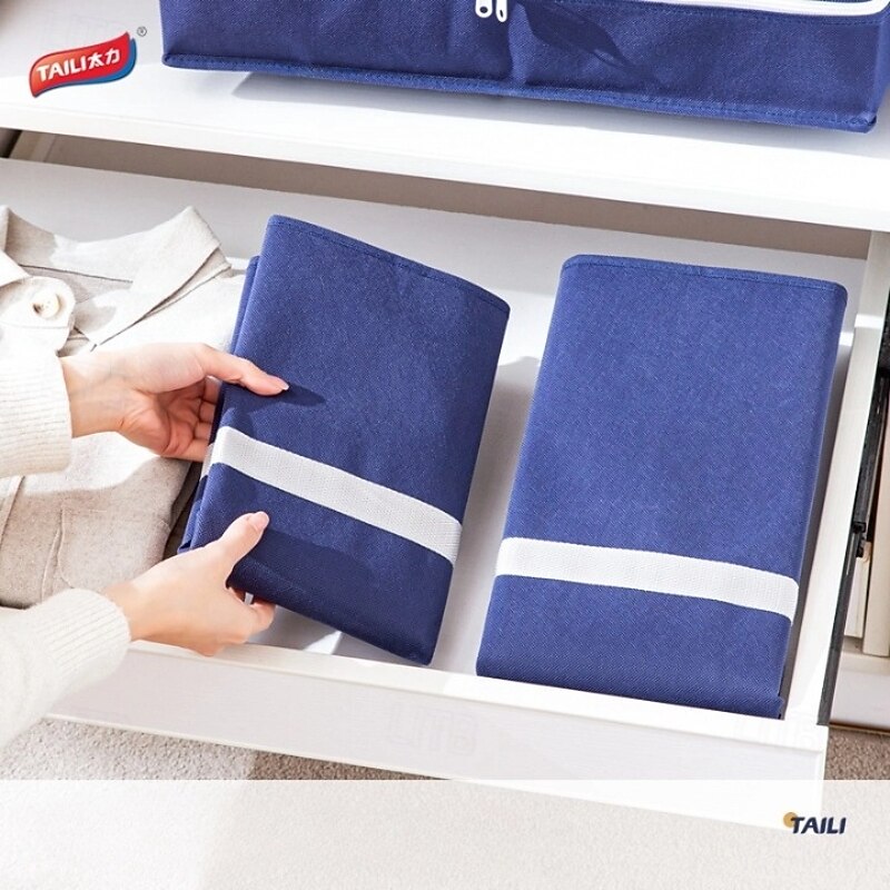 TAILI Extra Large Moving Bags, Silver Heavy Duty Totes For Storage, Wrap Around Handles, Storage Bags for Space Saving, Alternative to Moving Boxes4