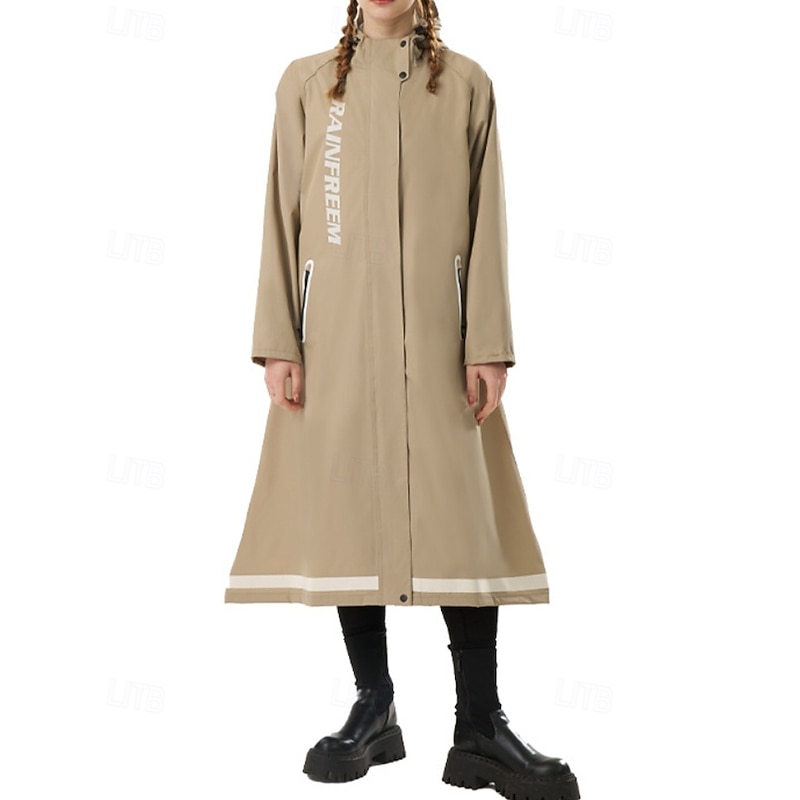 Women's Outdoor Jacket Hiking Jacket Rain Coat Outdoor Waterproof Windproof Quick Dry Lightweight Hiking Outfits Hiking Clothes Autumn / Fall Raincoat Camping / Hiking / Caving Traveling Letter