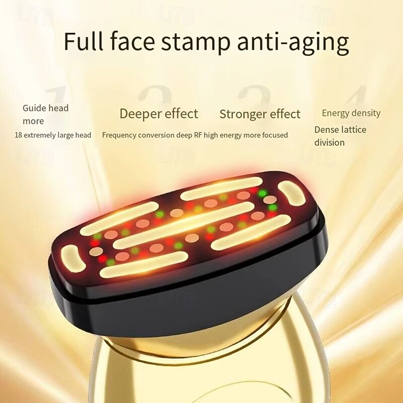 3 Colors Light Therapy Microcurrent Face Lifting Machine Skin Tightening Rejuvenation Spa Device4