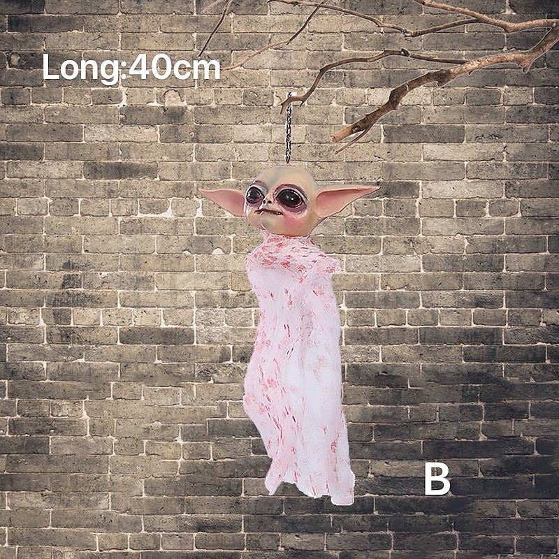 Halloween Horror Dark Gothic Ghost Hanging Ornament, Spooky Party and Festival Decoration, Escape Room Haunted House Prop3