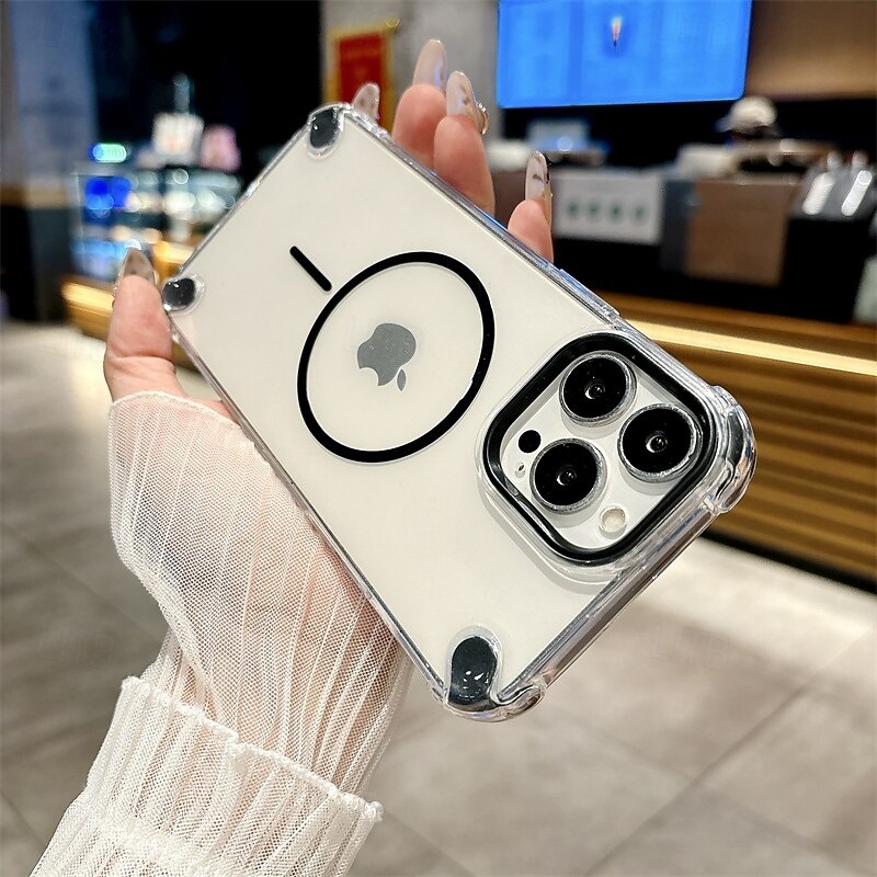 Phone Case For iPhone 16 15 14 Pro Max Plus 13 12 11 Pro Max Magnetic Adsorption Wallet Case Magnetic Shockproof Dog TPU