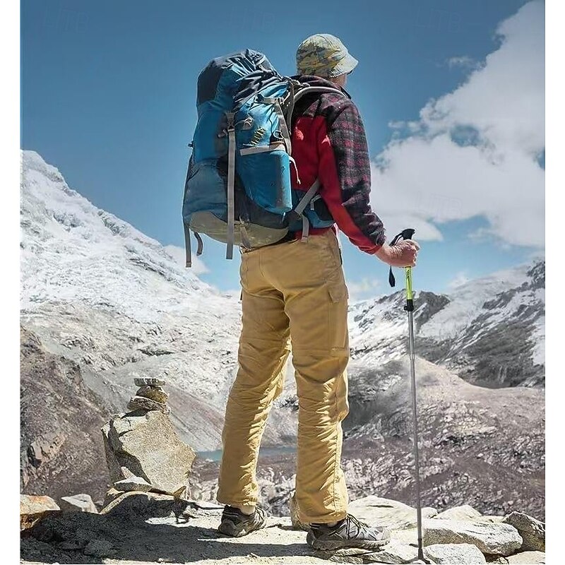 Adjustable Folding Telescopic Hiking Cane, Aluminum Alloy Lock Cane Hiking Outdoor Aluminum Crutches3