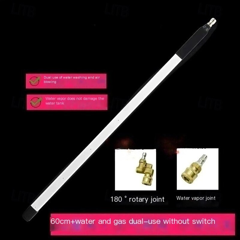 Radiator Cleaning Wand, Upgraded Efficient No-Removal Cleaning Tool for Tight Crevices, High Pressure Radiator Flush and Cleaner Tool with Quick Coupler, Fit for Cars Truck3